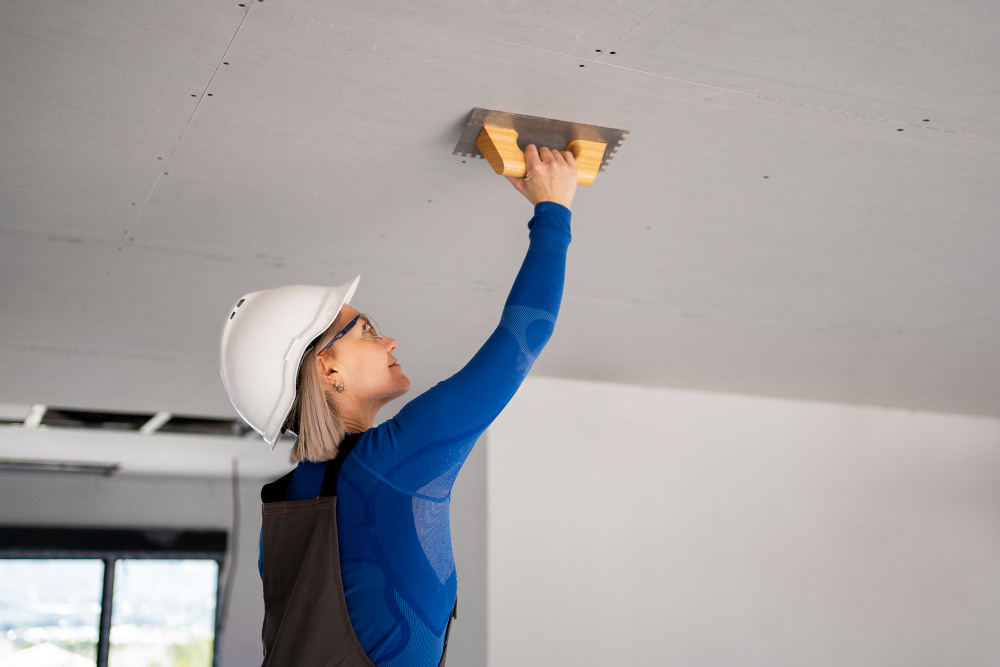 how to repair drywall tape on ceiling